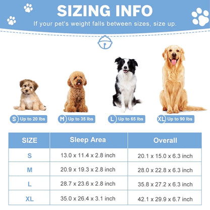 Dog Bed for Large Medium Small Dogs Orthopedic Dog Sofa Bed Non Slip Pet Couch with Removable Washable Cover Supportive Egg Crate Foam S to XL, Khaki